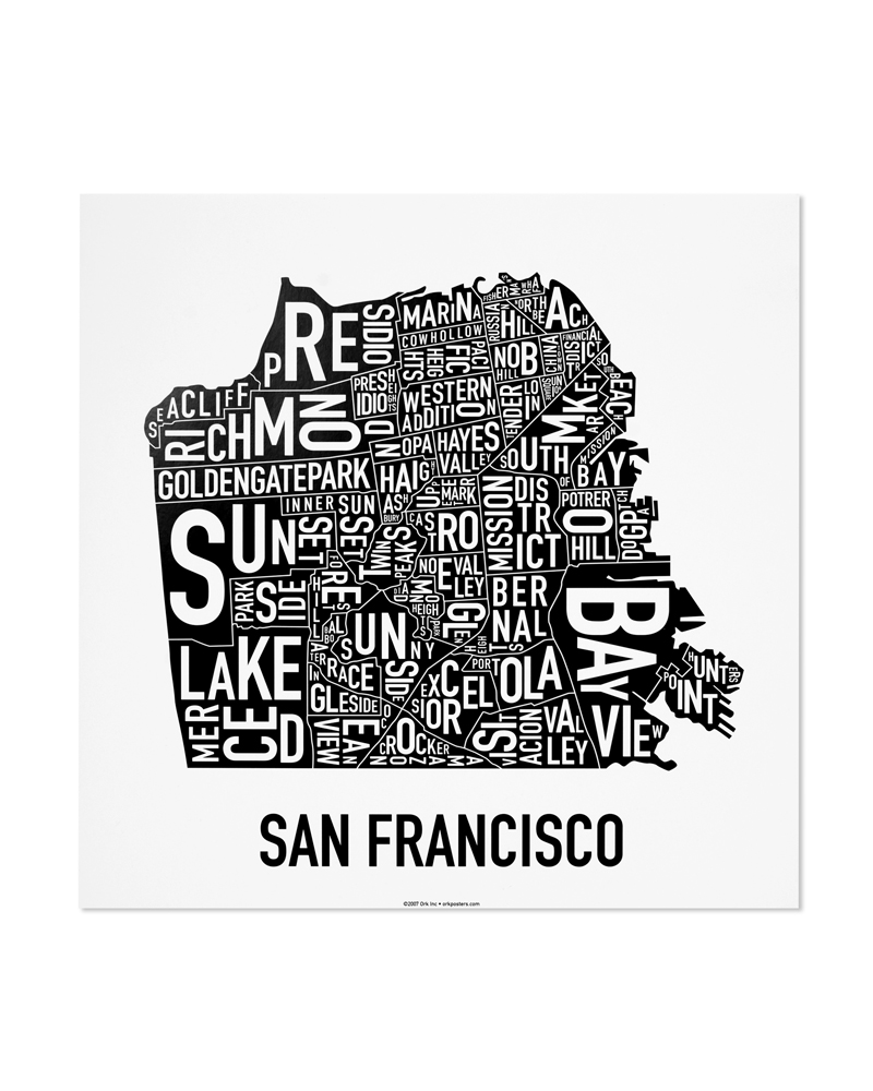 San Francisco Neighborhood Maps.