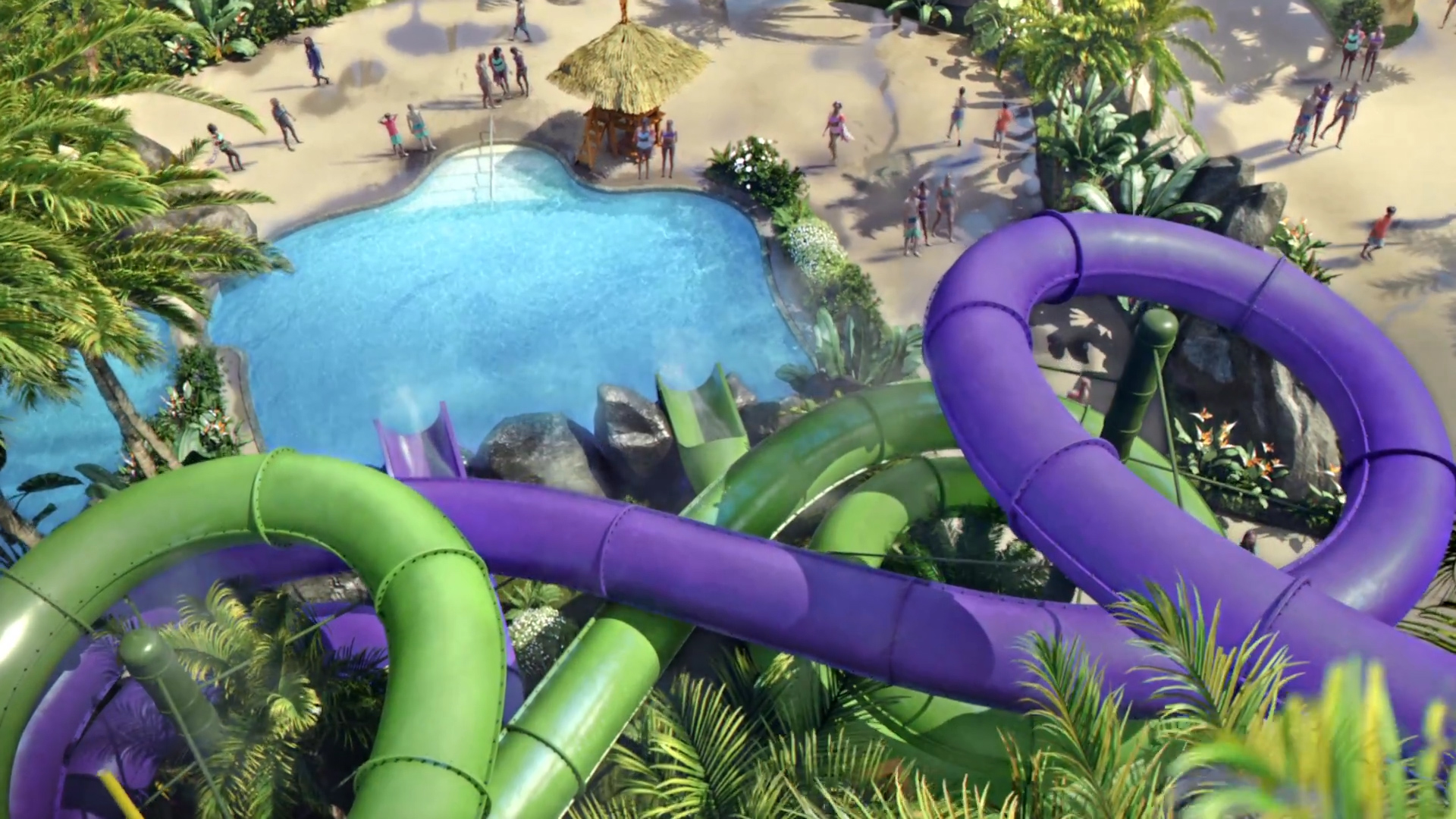 Ohyah & Ohno Drop Slide at Universal's Volcano Bay Orlando ParkStop