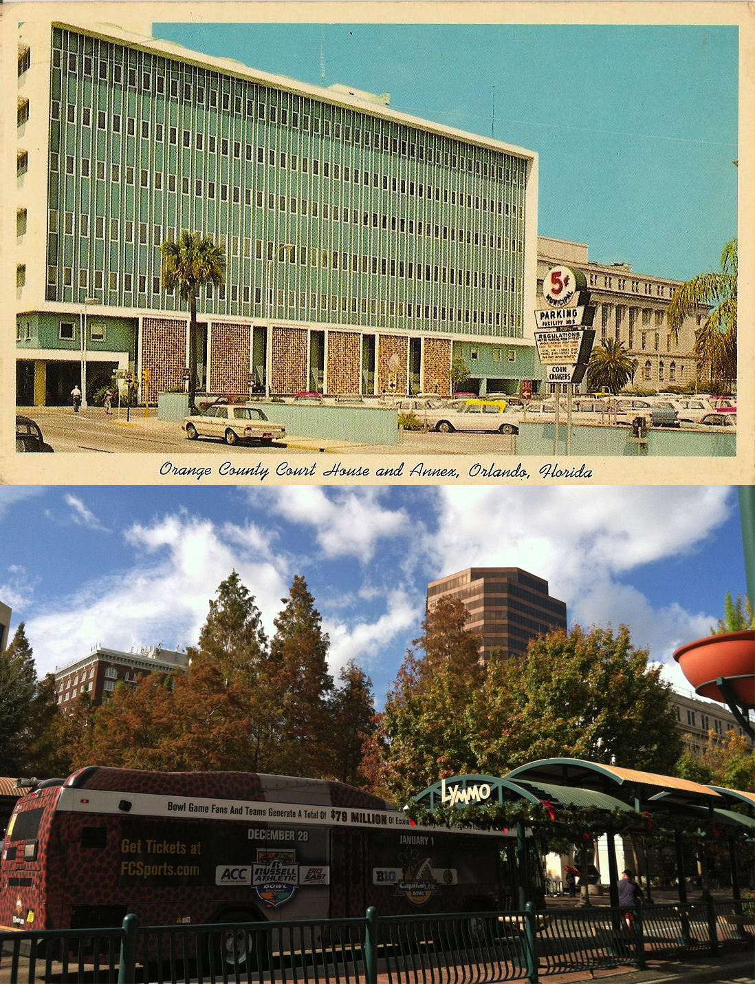 Orange County Court House and Annex, Orlando, FL 1960’s orlando retro