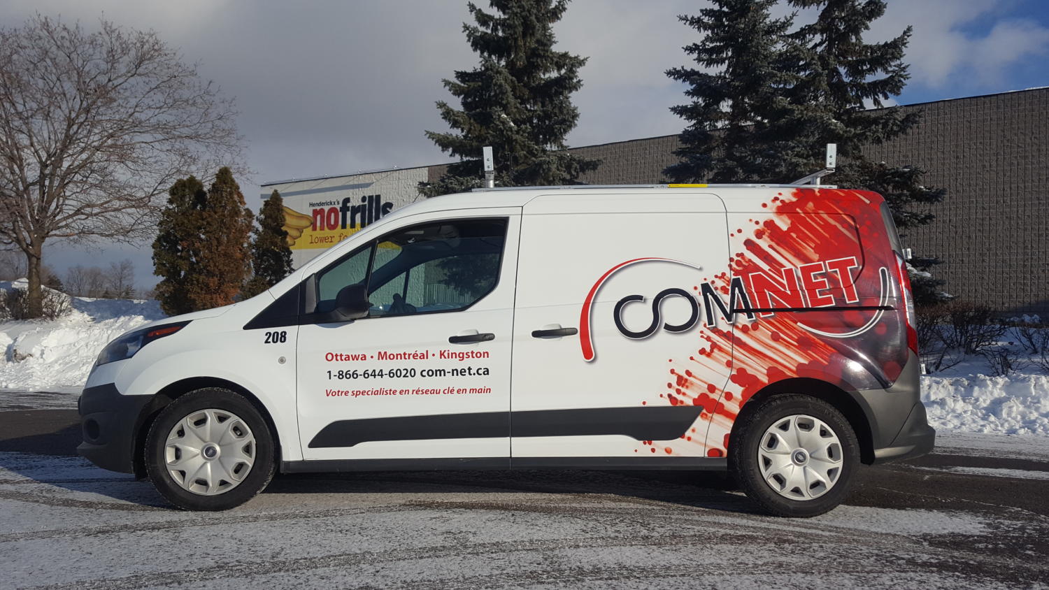Communication Cabling & Network Vehicle Graphics Orleans Sign
