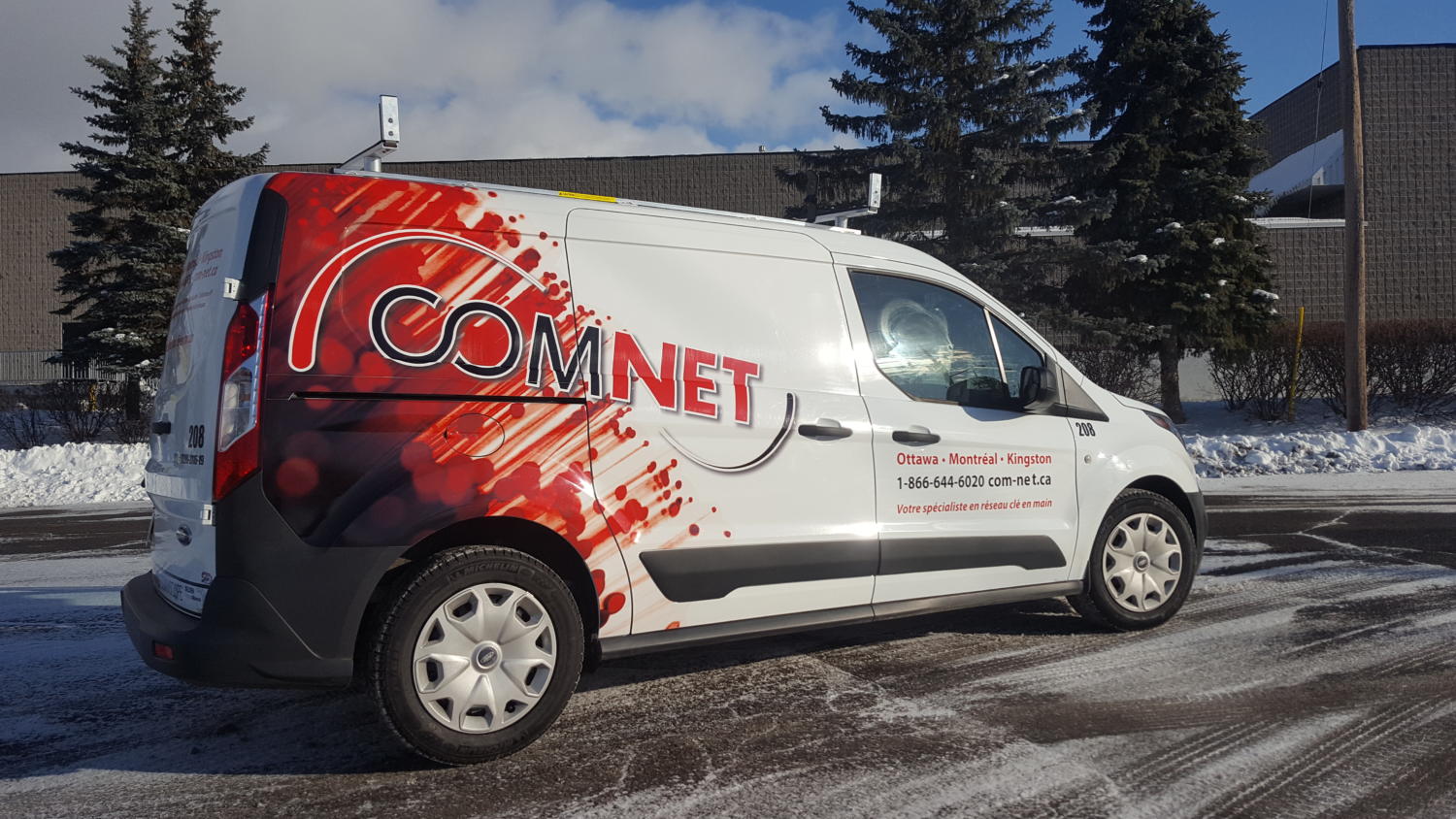 Communication Cabling & Network Vehicle Graphics Orleans Sign