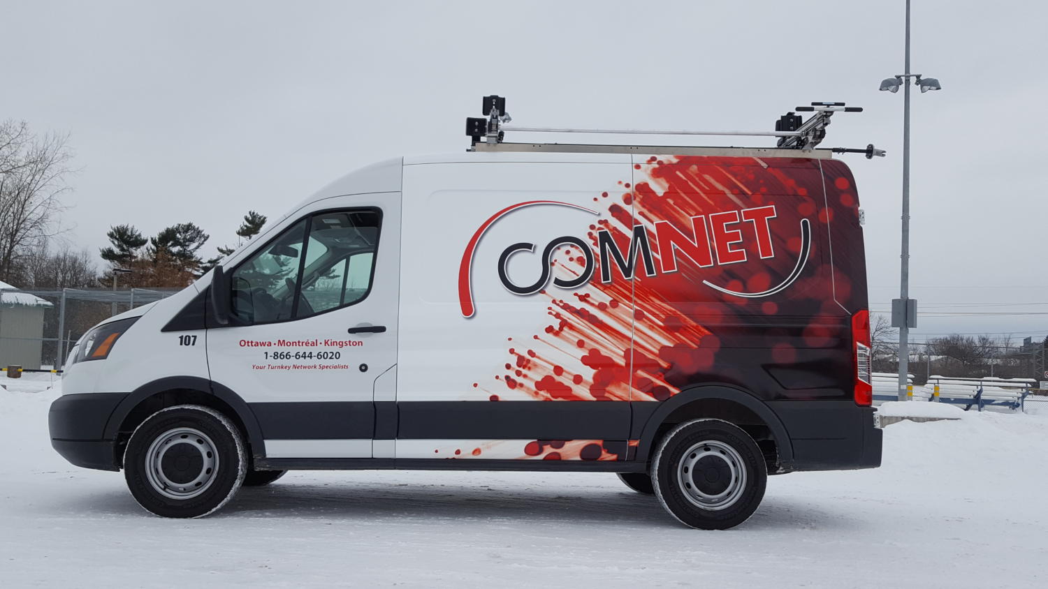 Communication Cabling & Network Vehicle Graphics Orleans Sign