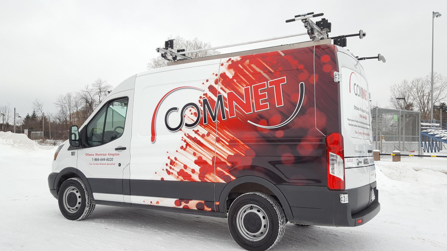 Communication Cabling & Network Vehicle Graphics Orleans Sign