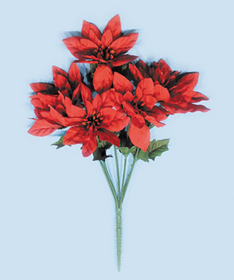 Red Silk Poinsettia Bush Orman Inc.