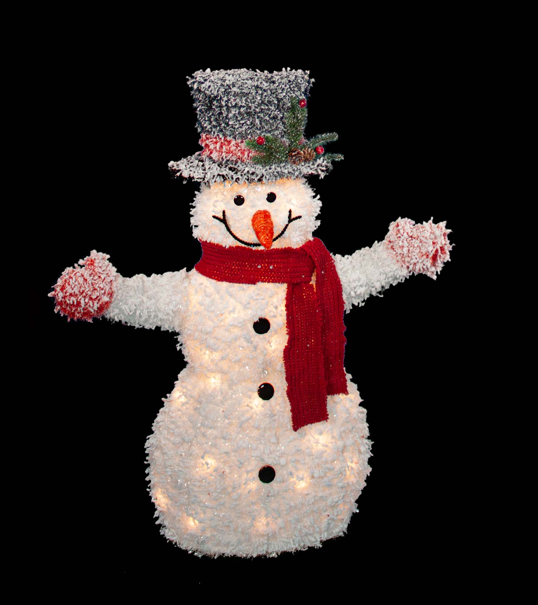 28" Lighted Snowman Orman Inc.