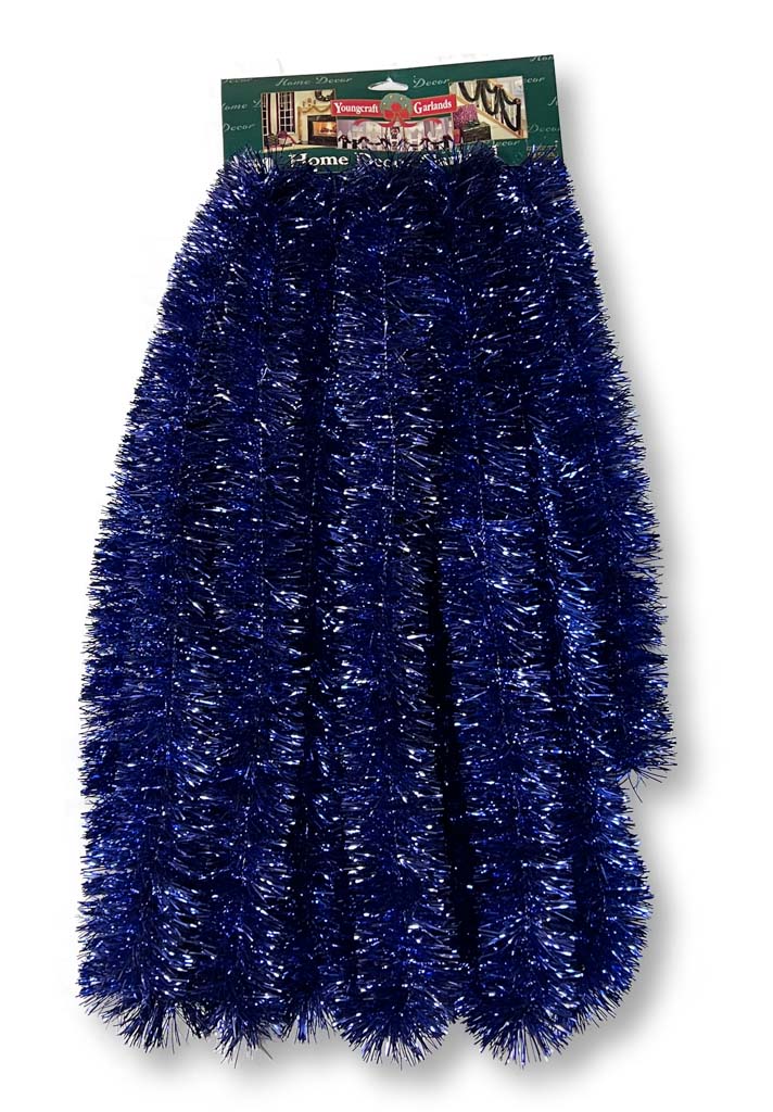 30' Tinsel Garland Blue Orman Inc.