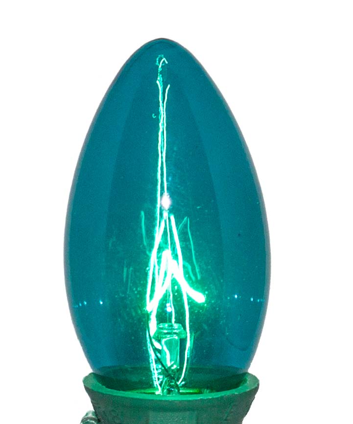 C9 Incandescent Bulk Bulb Teal Orman Inc.