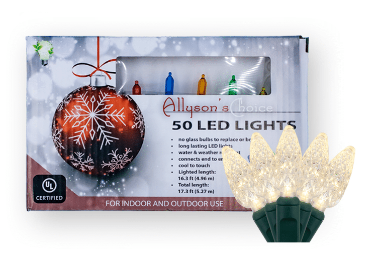 50 LED C6 Warm White Set Orman Inc.