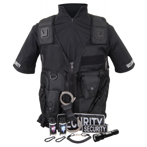 DELUXE SECURITY VEST KIT BLACK LEFT HANDED ORMT Security Specialist