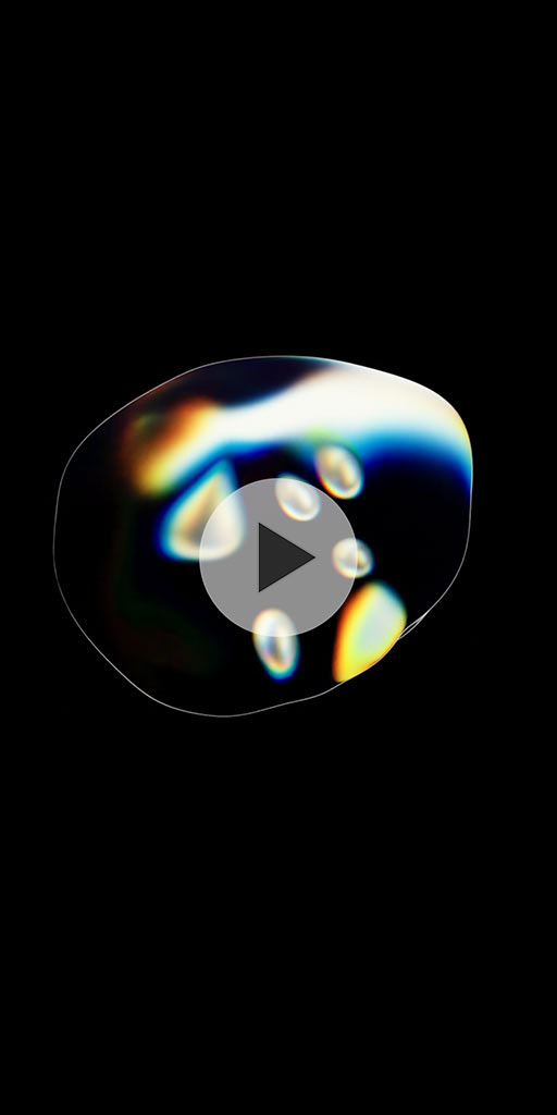 Abstract liquid bubble. Live wallpaper for Lenovo phones • Ornamental