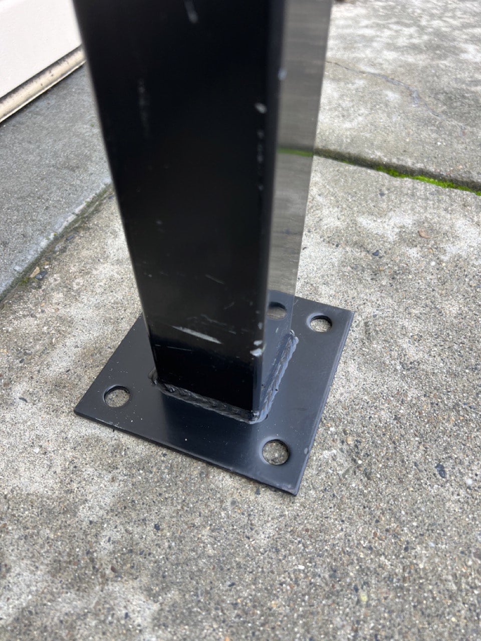 Fence Posts with Base Plates - Ornamental Fence Products