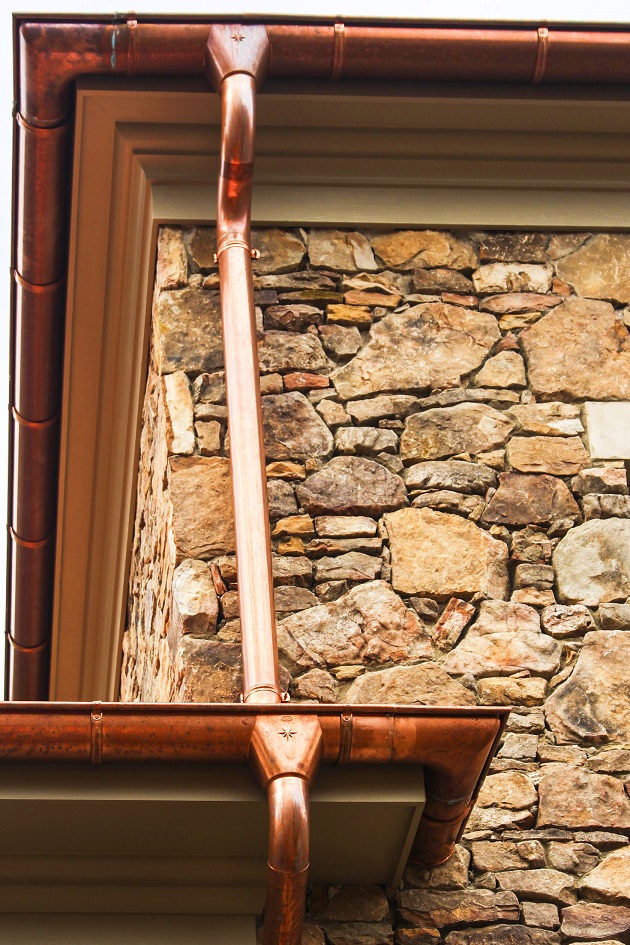 Zinc & Copper Gutter Systems & Downspouts Ornametals