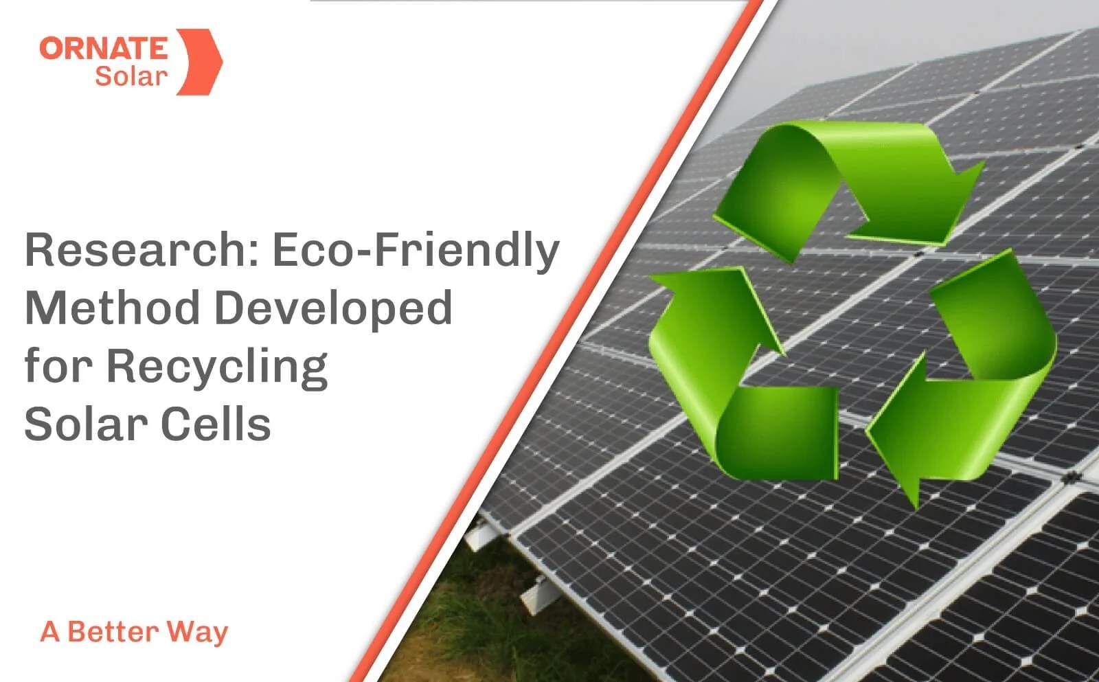 Research EcoFriendly Method Developed for Recycling Solar Cells