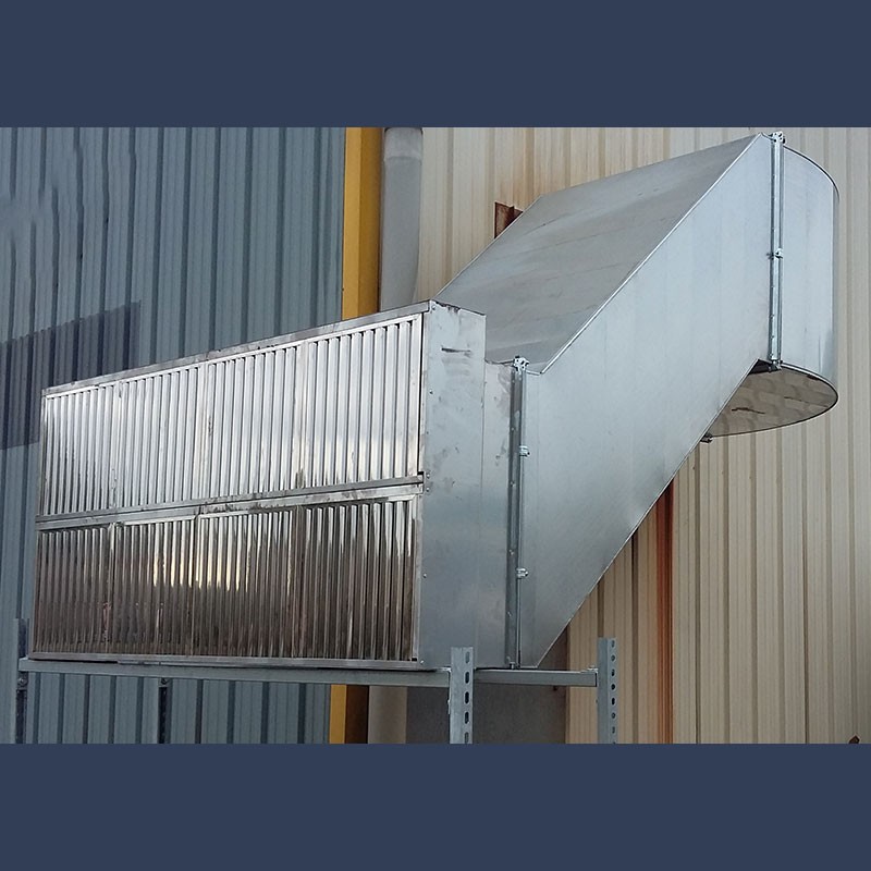 Offset galvanized duct for ventilation networks