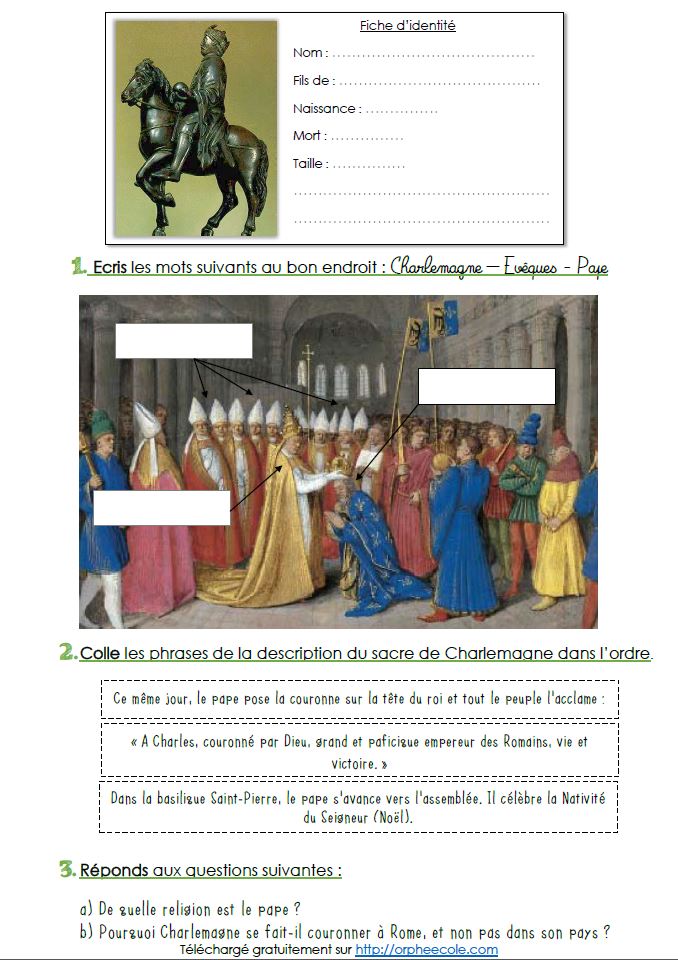 Séquence complète Charlemagne Orphéecole