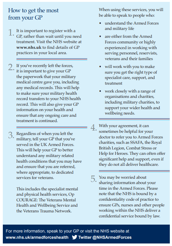 Veteran Friendly GP Practice Orsett Surgery