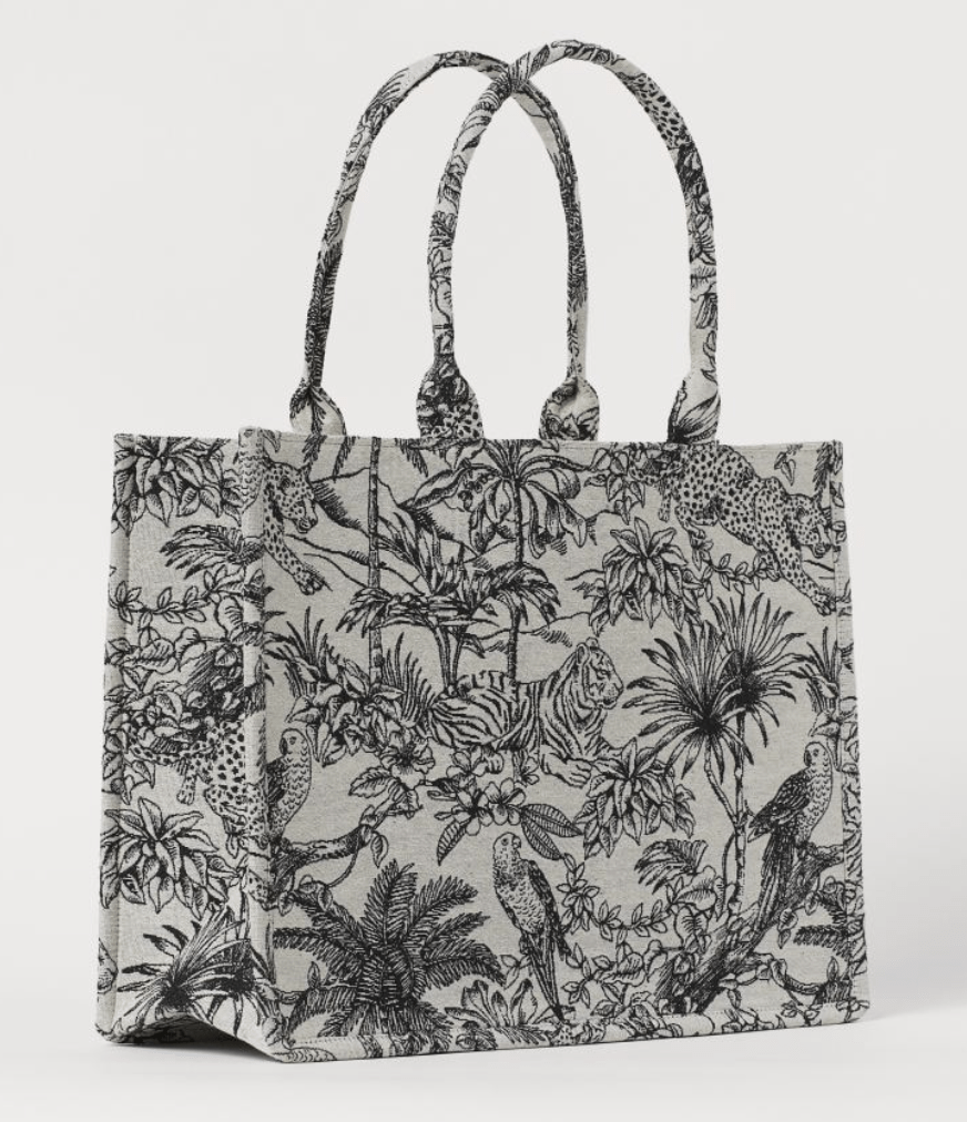 Dior Book Tote Dupe at H&,M