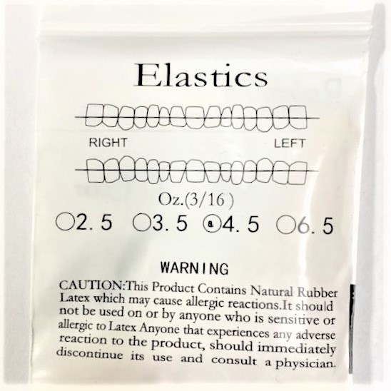Orthodontic IntraOral Elastics Medium Force 4.5 oz OrthoExtent