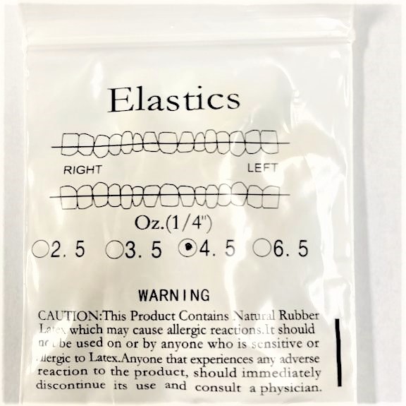 Orthodontic IntraOral Elastics Medium Force 4.5 oz OrthoExtent