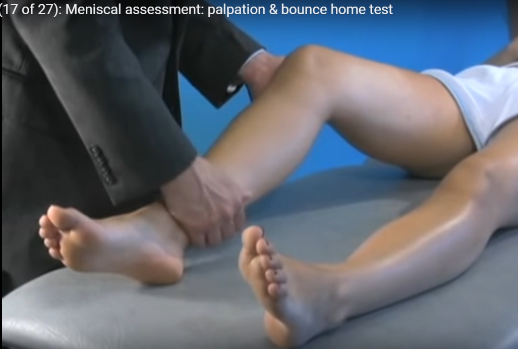 Bounce Home Test and Meniscal Assessment —