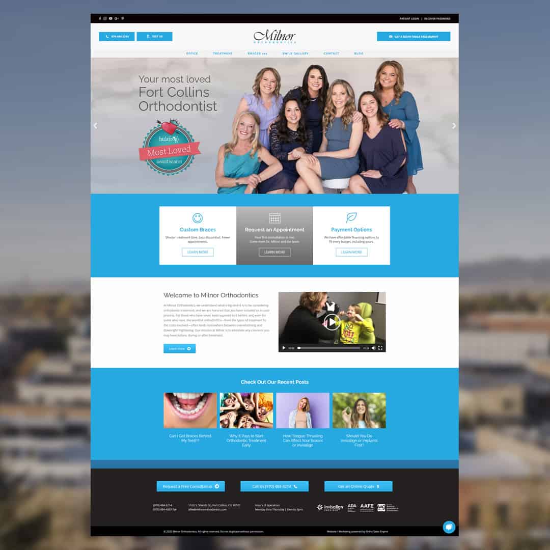 Milnor Orthodontics Ortho Sales Engine