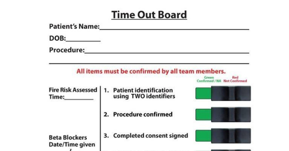 Surgical Checklist Boards Prevent ‘Never Event’ Errors OR Today