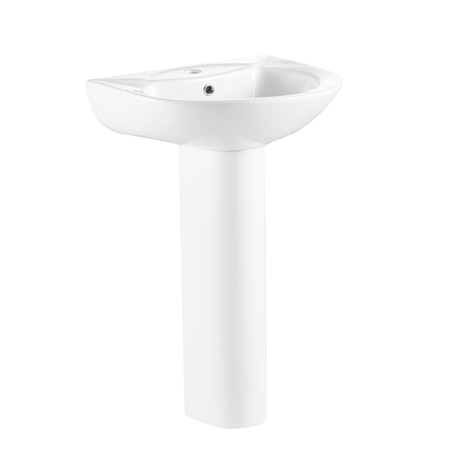 ORTONBATH™ Africa Latin America classic full pedestal Bathroom Ceramic Floor Standing Pedestal