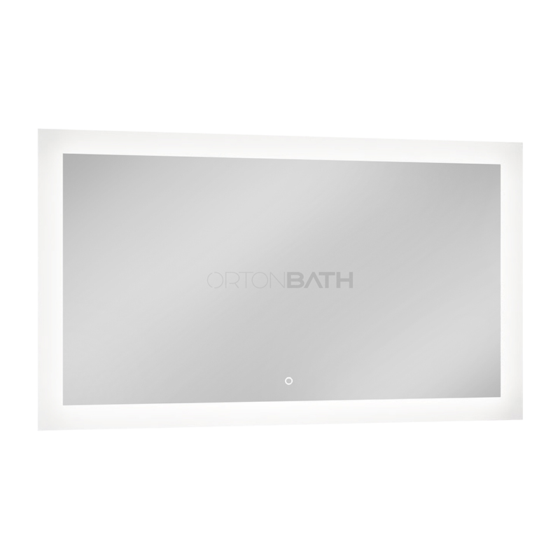 ORTONBATH™ LED Bathroom Mirror Frameless 22x47 Inch, Rounded Coner Wall