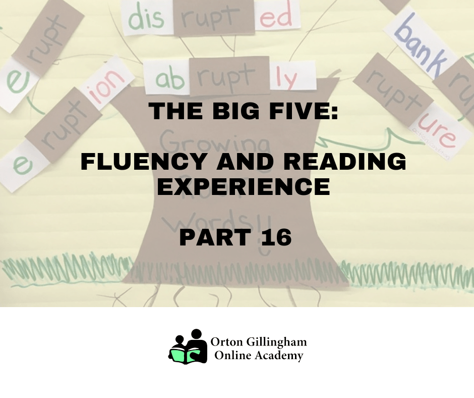 The Big Five Fluency and Reading Experience Part 16