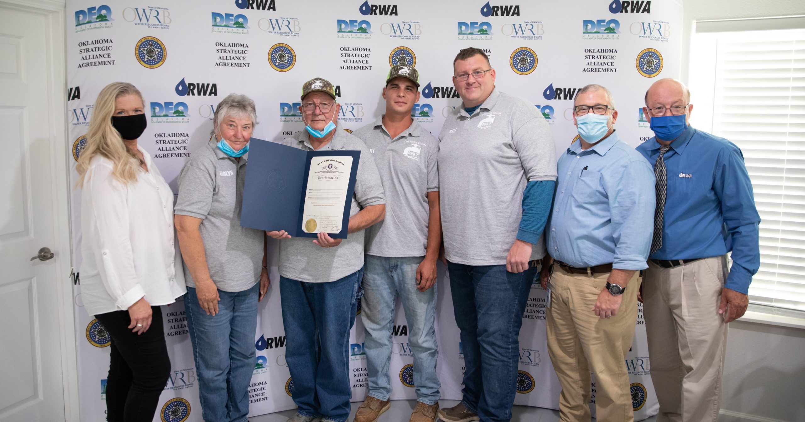 Cherokee County Rural Water District 7 Honored Oklahoma Rural Water