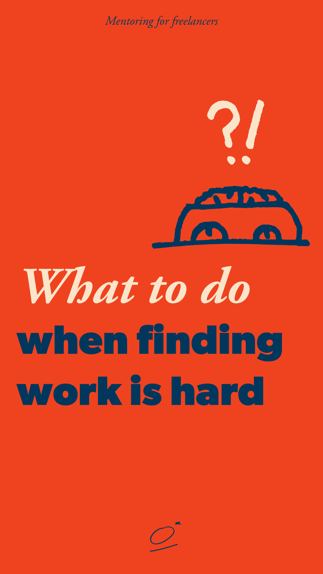 What to do when you cant find work Orwell McGubbins