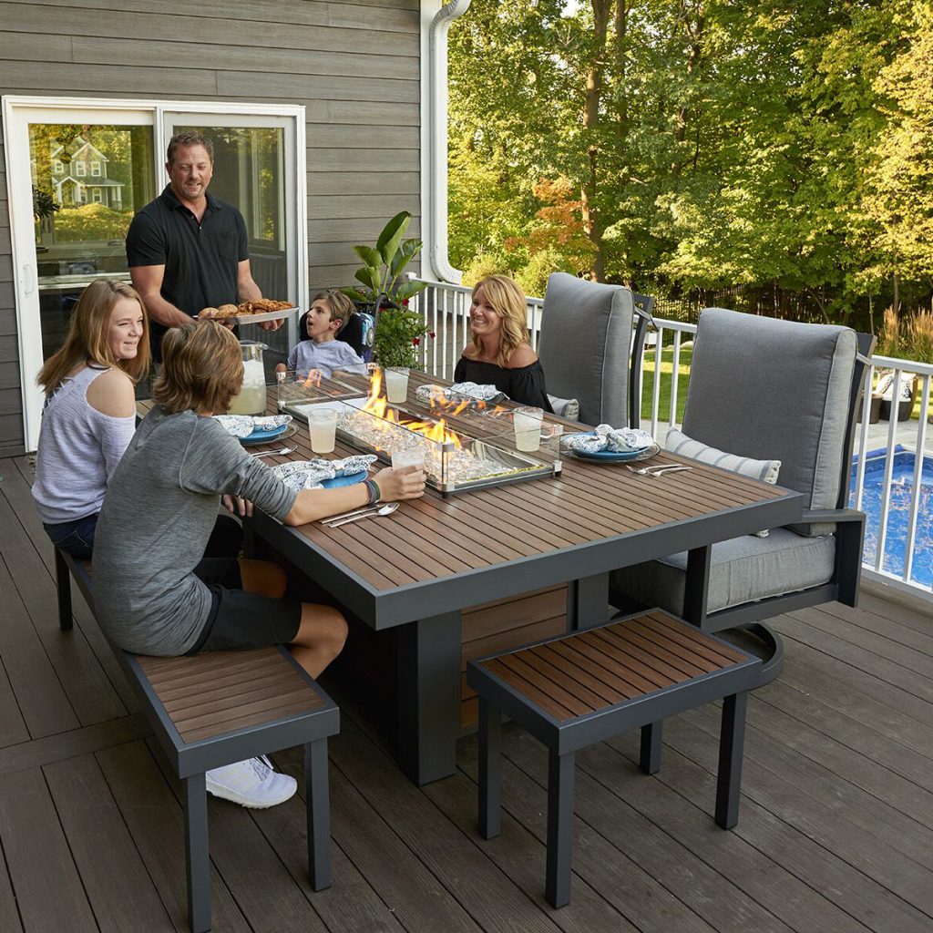 Kenwood Dining Fire Table Rectangular Fire Tables Shop ORWW