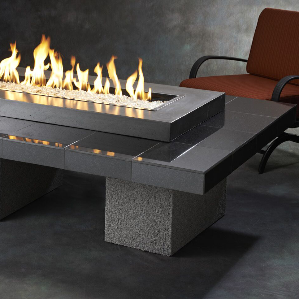 Uptown Rectangular Fire Tables Shop Outdoor Rooms Without Walls