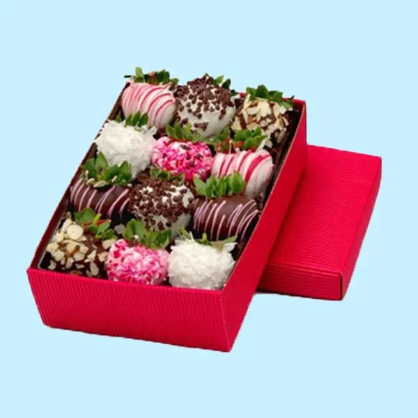 Chocolate Covered Strawberries Boxes ORYX Custom Boxes