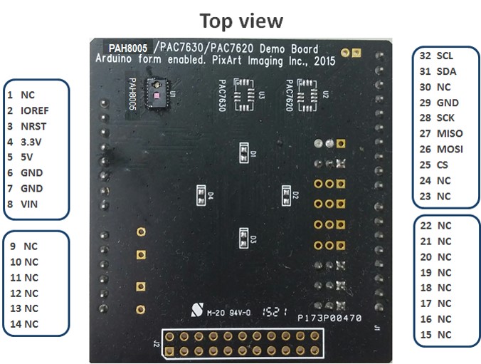 PAH8005 Optical Heart Rate Detection PPG Sensor Mbed