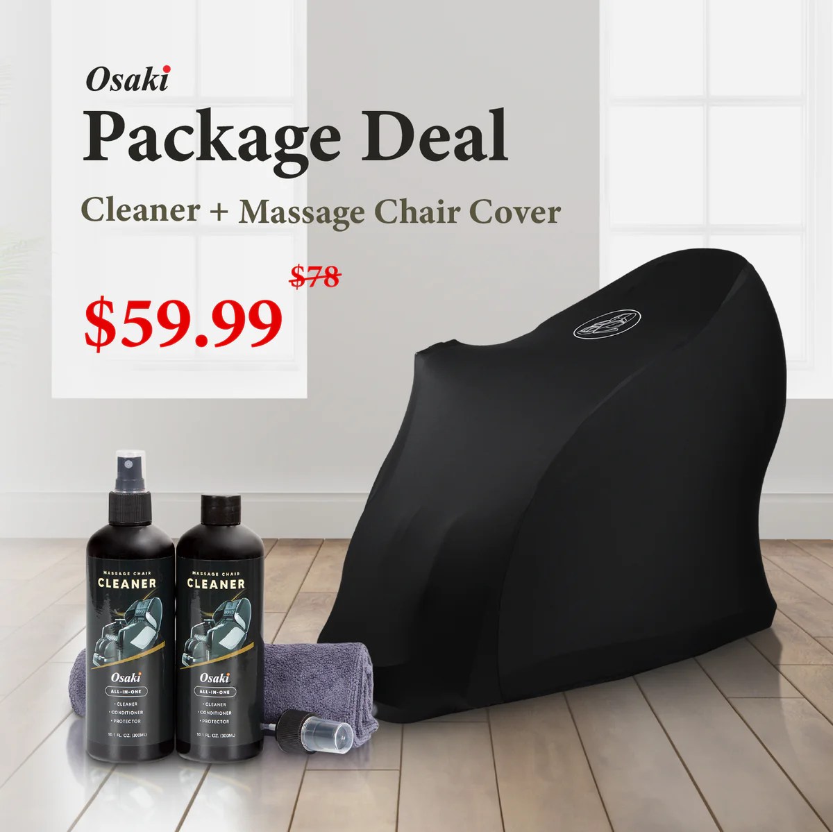 Package Deal (Cleaner + Massage Chair Cover) — osakiusa
