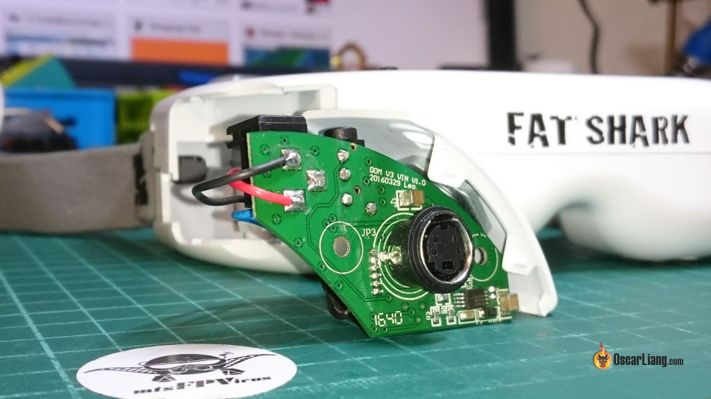 Fatshark FPV Goggles LED ON/OFF Switch Power Button DIY Mod Oscar Liang