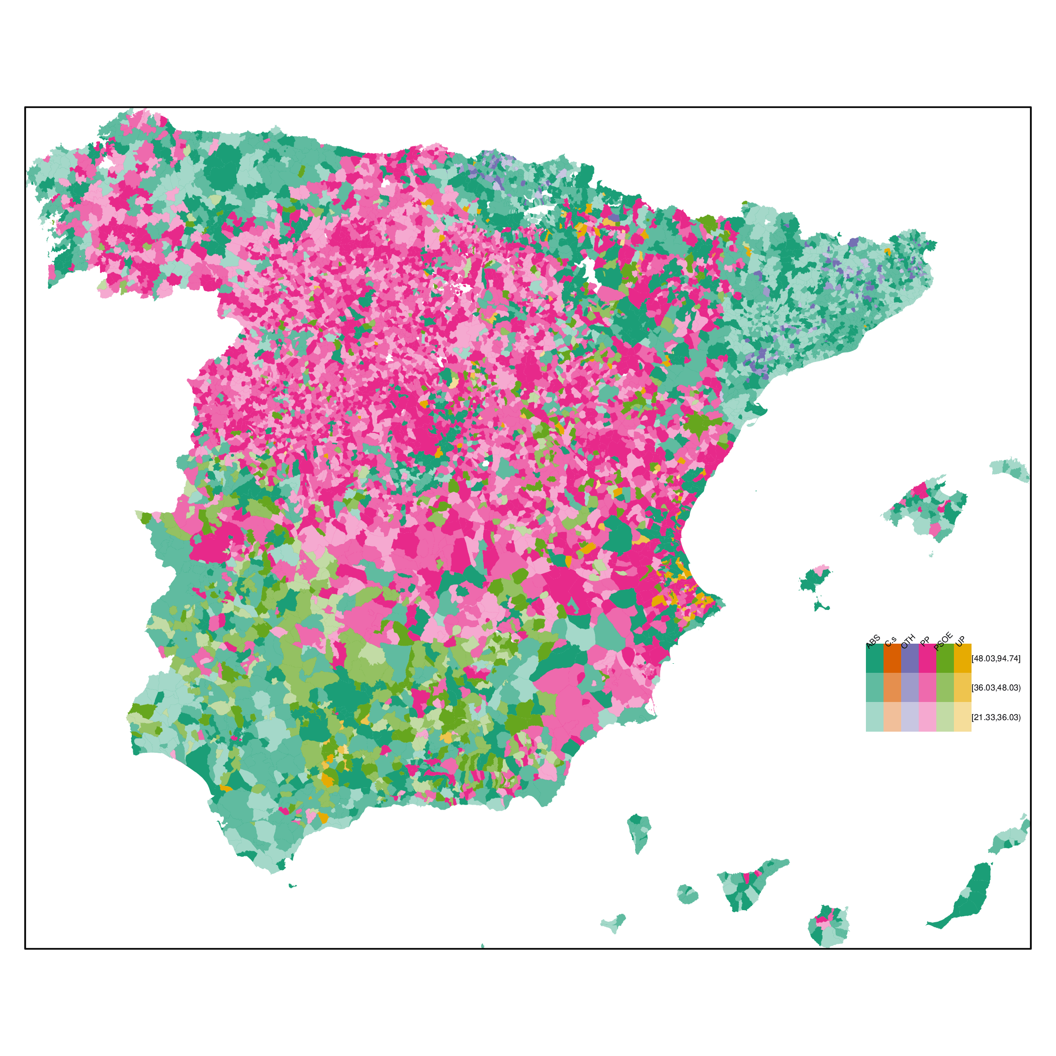 Spatial Data Displaying time series, spatial and spacetime data with R