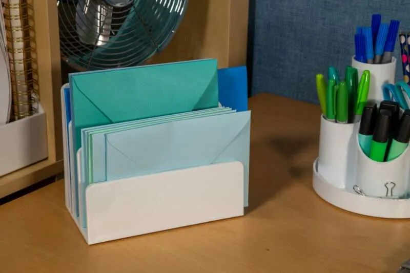 White Plastic Letter Holder OSCO White HiGloss Plastic Letter Holder