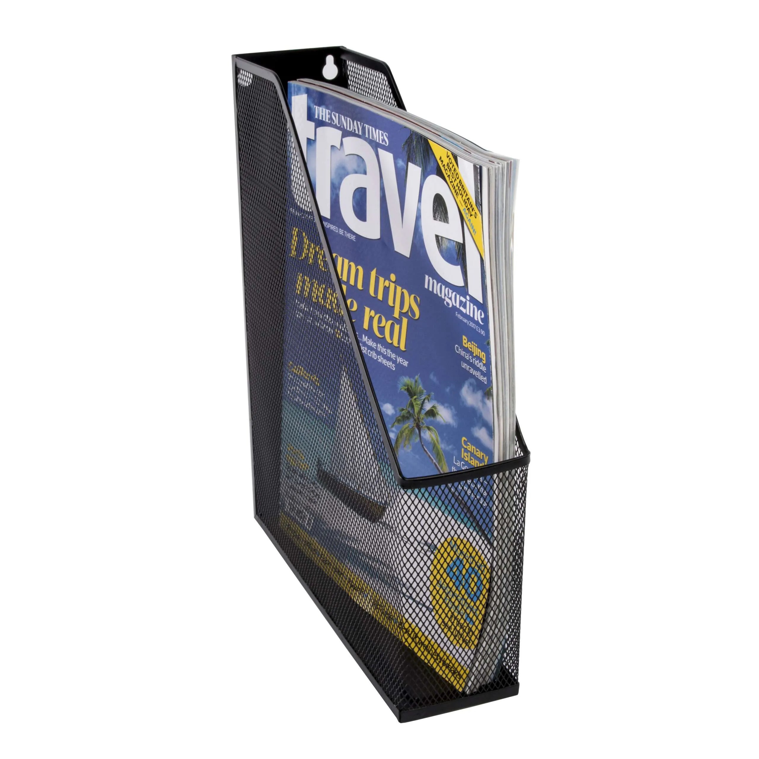 Black Mesh Magazine Rack OSCO Black Wiremesh Magazine Rack