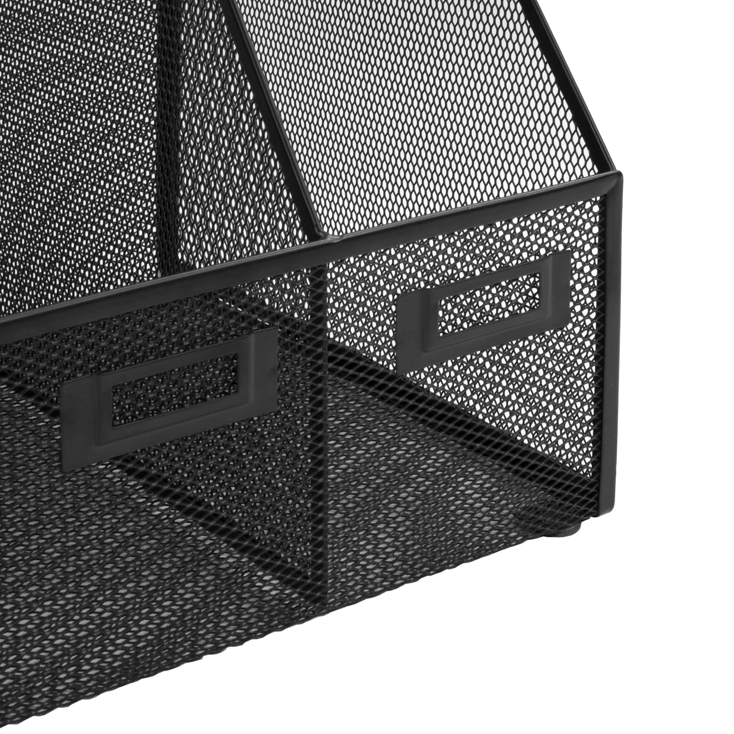 Black Mesh Magazine Rack OSCO Wiremesh Triple Magazine Rack