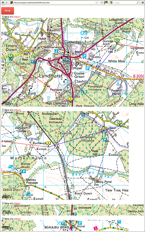 Ordnance Survey Maps Compass Print Ordnance Survey Map Routes