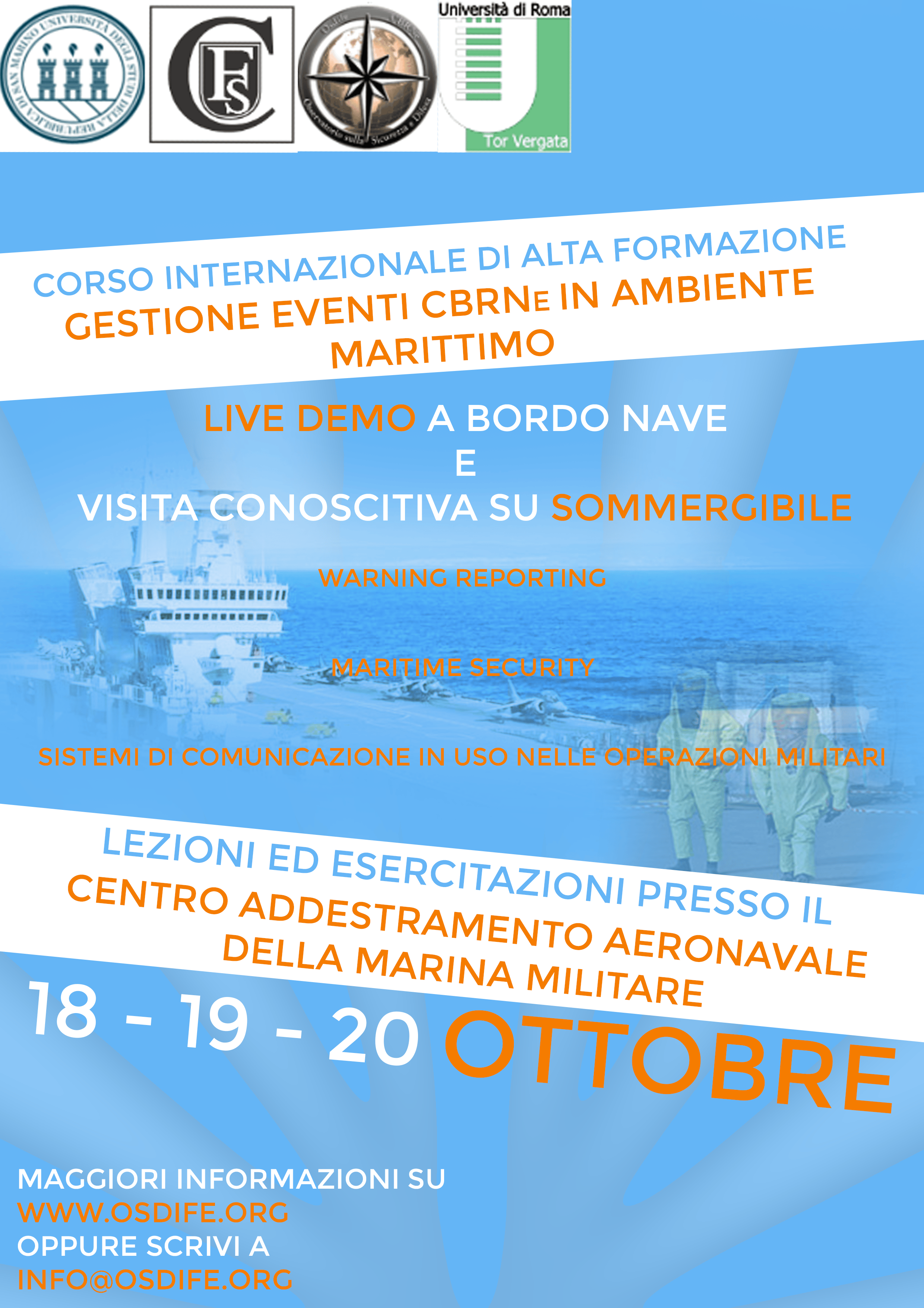 Corso Internazionale Di Alta Formazione In "Gestione Eventi Cbrne In Ambiente Marittimo" | Osdife 3508_x_2480_png