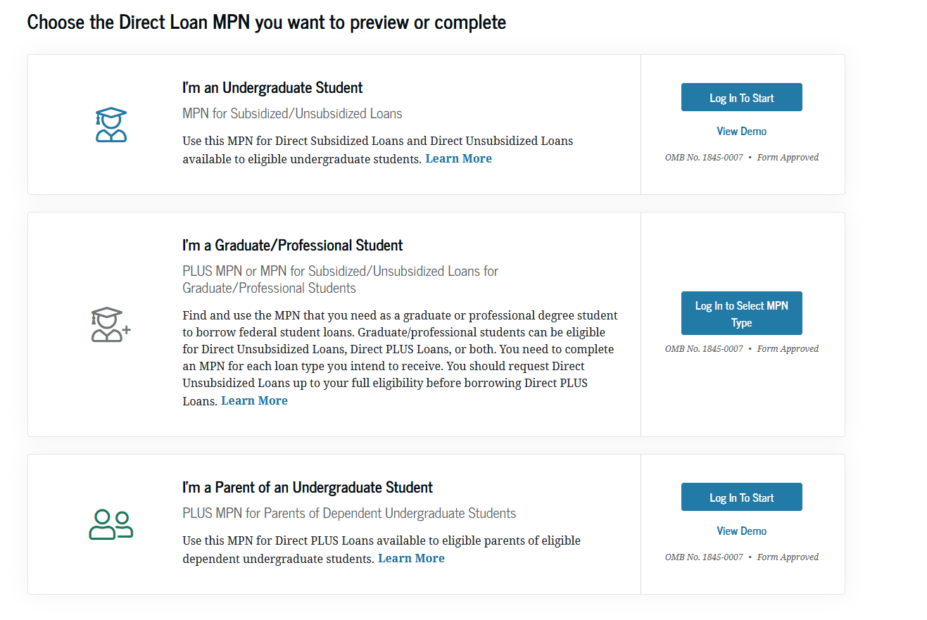 Steps to Complete a Direct Loan Master Promissory Note UGA Student