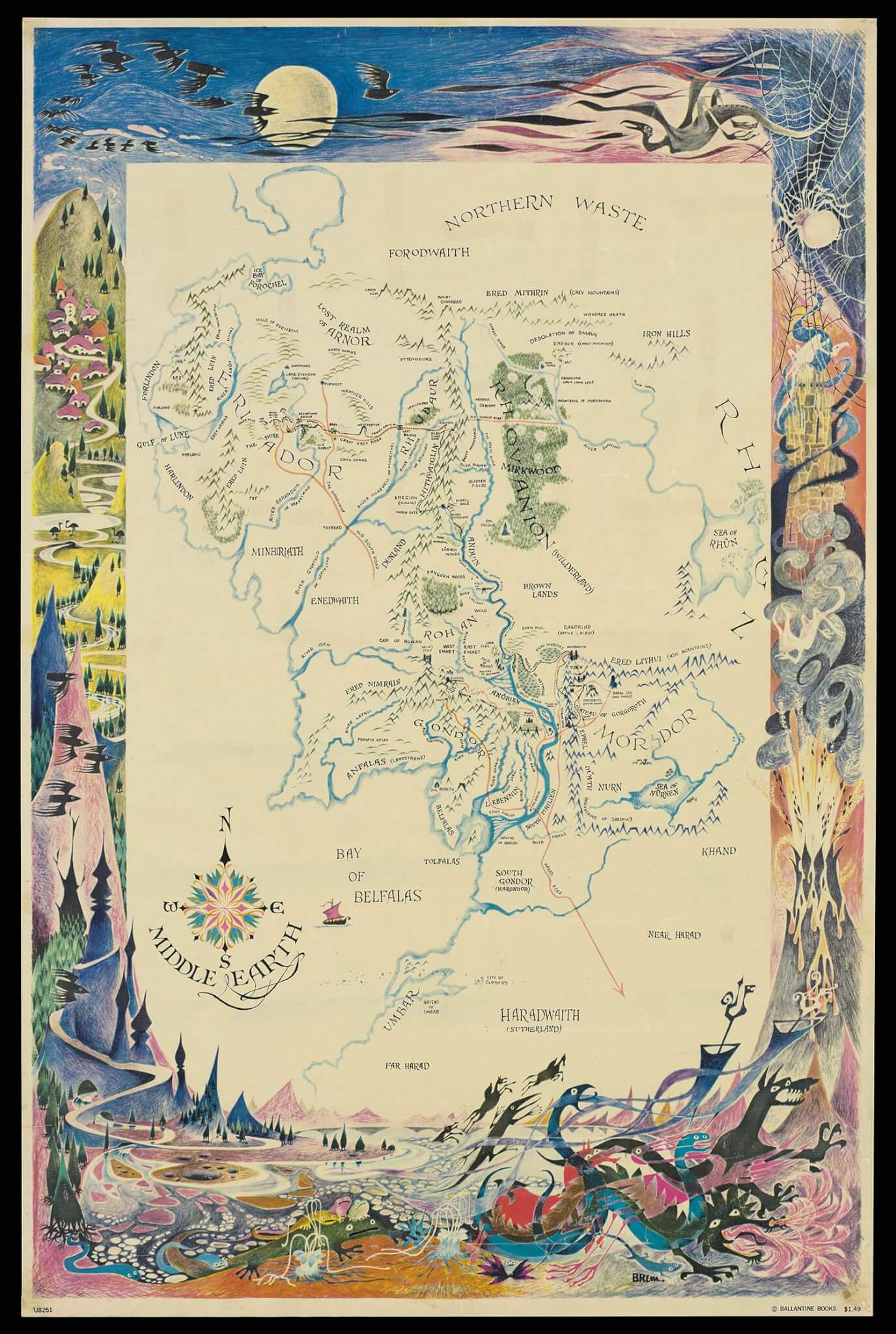 Barbara Remington Middle Earth Map Osher Map Library