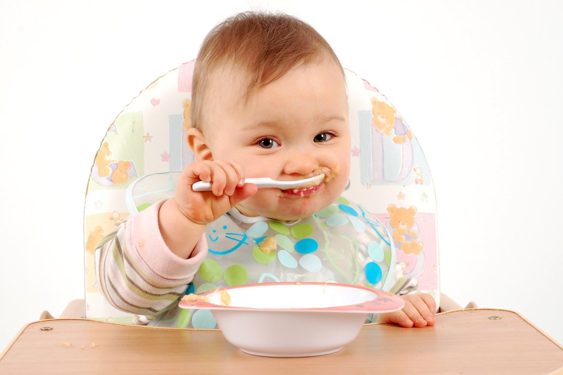 Baby Eating Food Baby Posters OshiPrint.in
