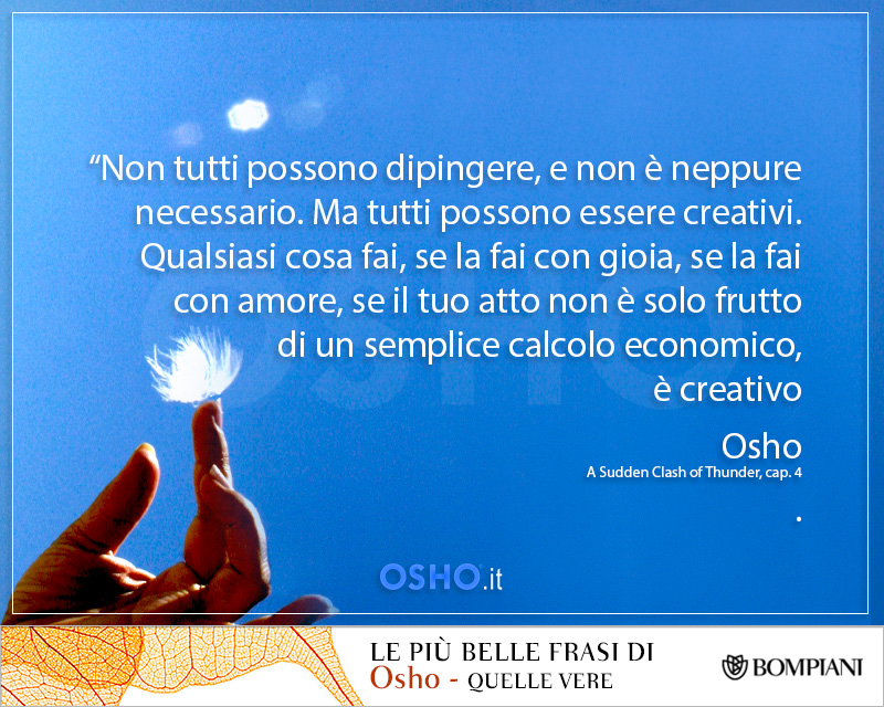 Creatività significa