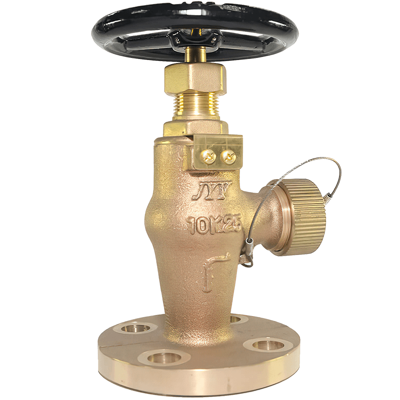 MARINE BRONZE HOSE ANGLE VALVE 10K NAKAJIMA SYSTEM JIS F7334 O.S