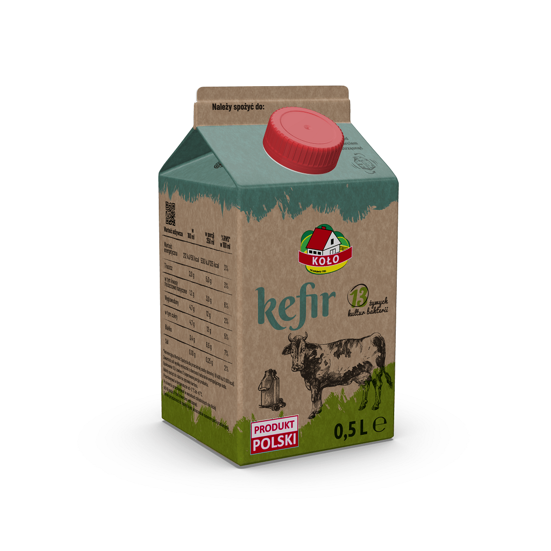 Kefir 0,5L 13 live bacteria cultures OSM w Kole