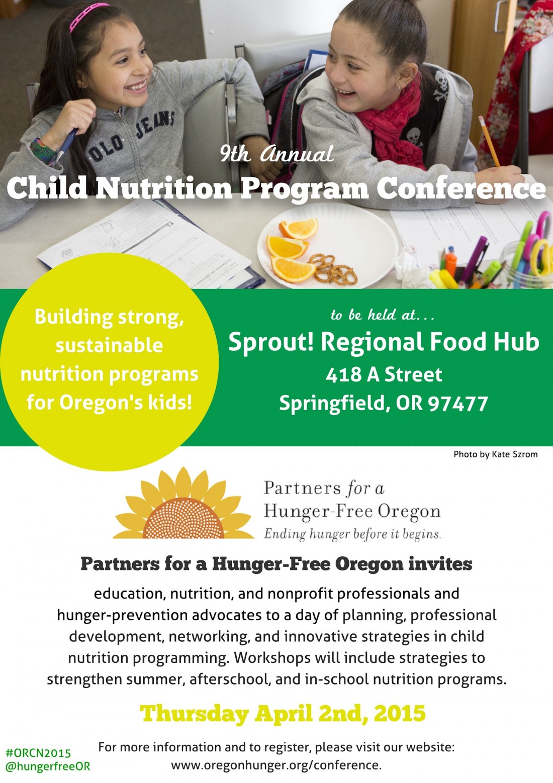 There is Still Time to Register for April 2 Child Nutrition Program